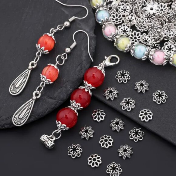 Box of 3 Styles of Flower Series Flower End Caps 240pcs - Picture 2 of 3